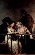 Francisco de Goya Majas on a Balcony oil painting picture wholesale